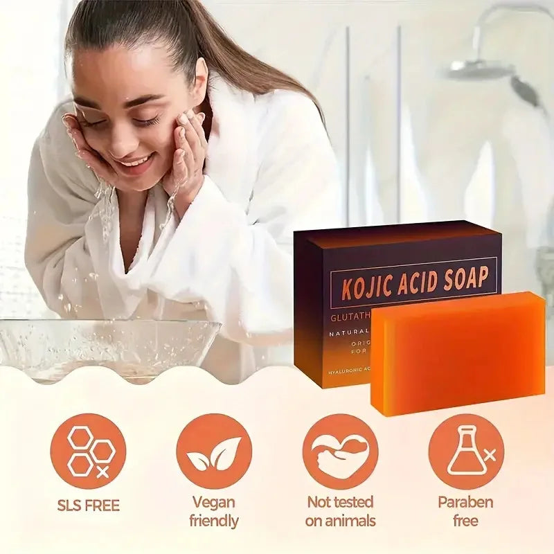 3pcs*100g Curcuma Soap Ginger Handmade Soap Essential Oil Soap Turmeric Soap Lemon Turmeric Curcuma Soap Papaya Soap Soap Handma