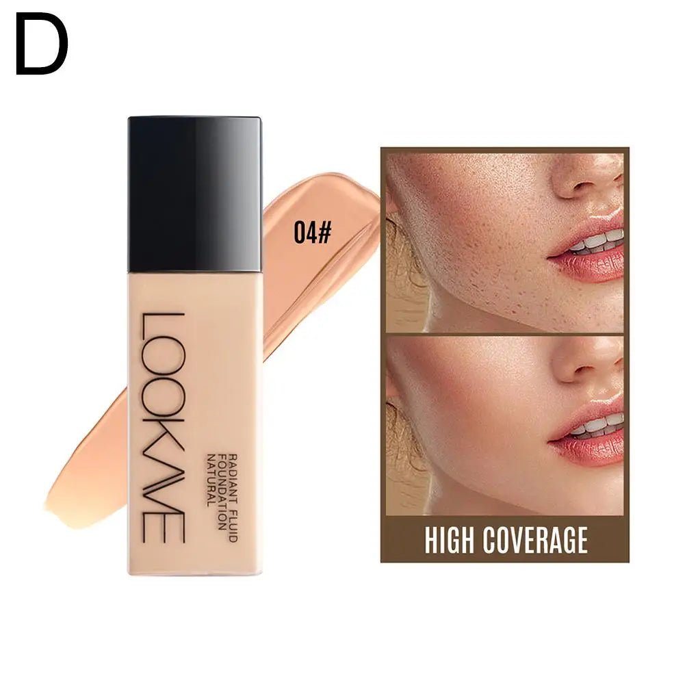 1Pcs Liquid Foundation Long Lasting Full Coverage Matte Cream CC Foundation Makeup Concealer Natural Liquid Base Moisturizing
