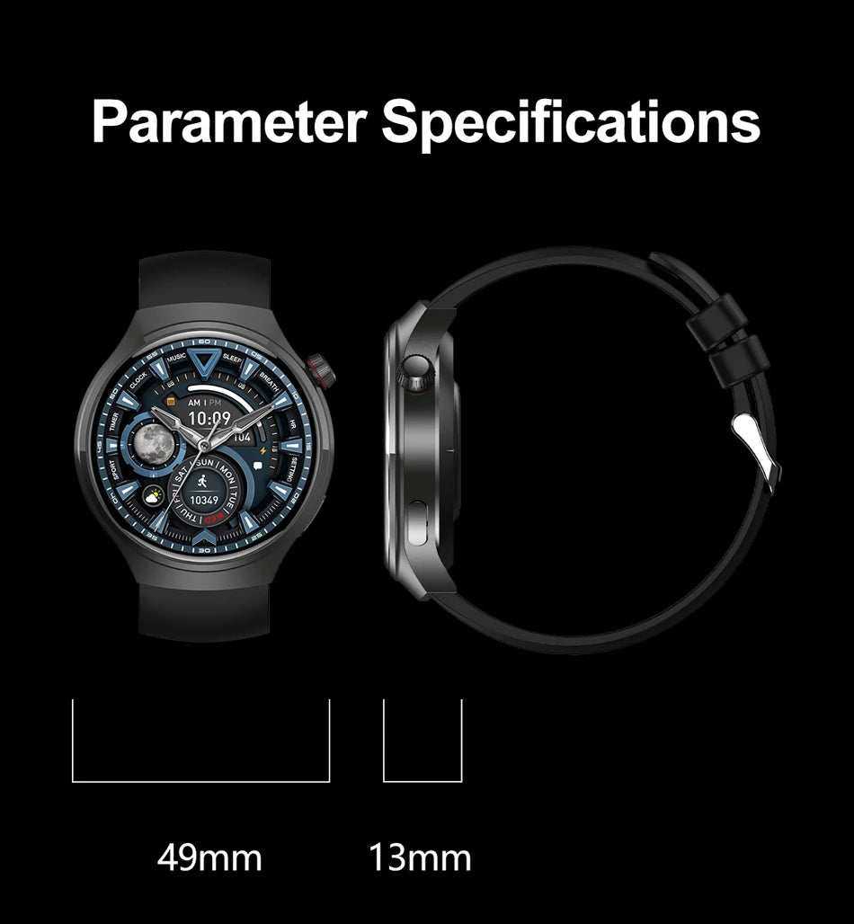 2026 New Watch 5 Pro Upgrade GPS NFC Men's Smartwatch 360*360 AMOLED HD Bluetooth Call Waterproof Smart Watch For Android iOS