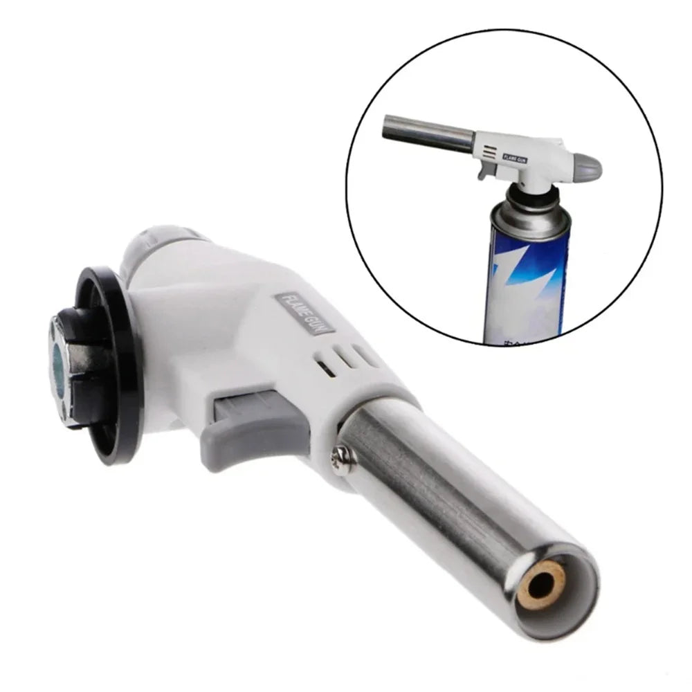 Torch Cooking AutoIgnition Butane Gas Welding-Burner Welding Gas Burner Flame Gas Torch Flame Gun Blow for BBQ Camping Cooking Main image