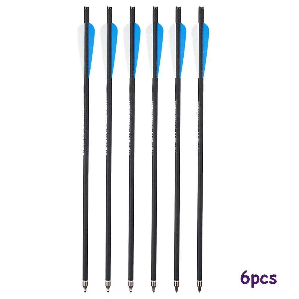 Carbon Crossbow Arrow with Replaced Arrowhead, Archery Bolts, Shooting Accessories, Hunting, ID8.8, OD7.6, 20"