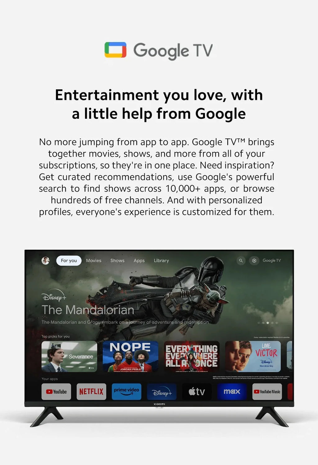 Xiaomi TV A 32, Compact Size With Colorful Screen, Dynamic Sound With Dolby Audio™, DTS-X And DTS Virtual:X, Top-end Metal Fini