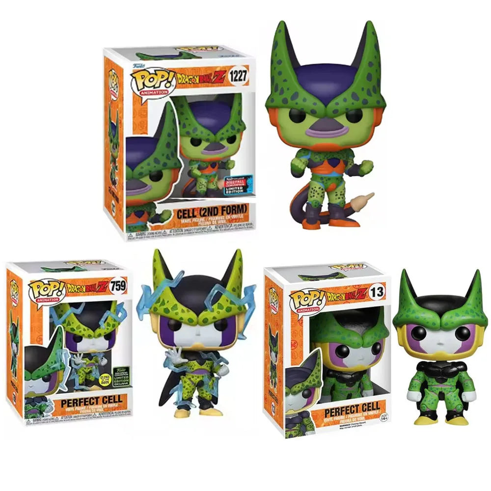 Funko Pop Animation Dragonballs Perfect Cell #13 #759 Cell (2nd Form) #1227 Action Figure Toys Gifts Collection Vinyl Dolls