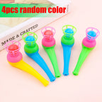 2-8pcs Colorful Plastic Tube Blow Ball Children's Puzzle Toys Classic Magic Floating Blow Ball Toys Baby Balance Training Game