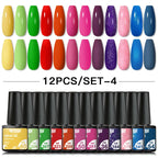 10/12PCS/SET Cat Magnetic Gel Nail Polish Set 9D Reflective Glitter Gel Semi Permanent UV Gel Soak Off Sparkling Nail Art Kits