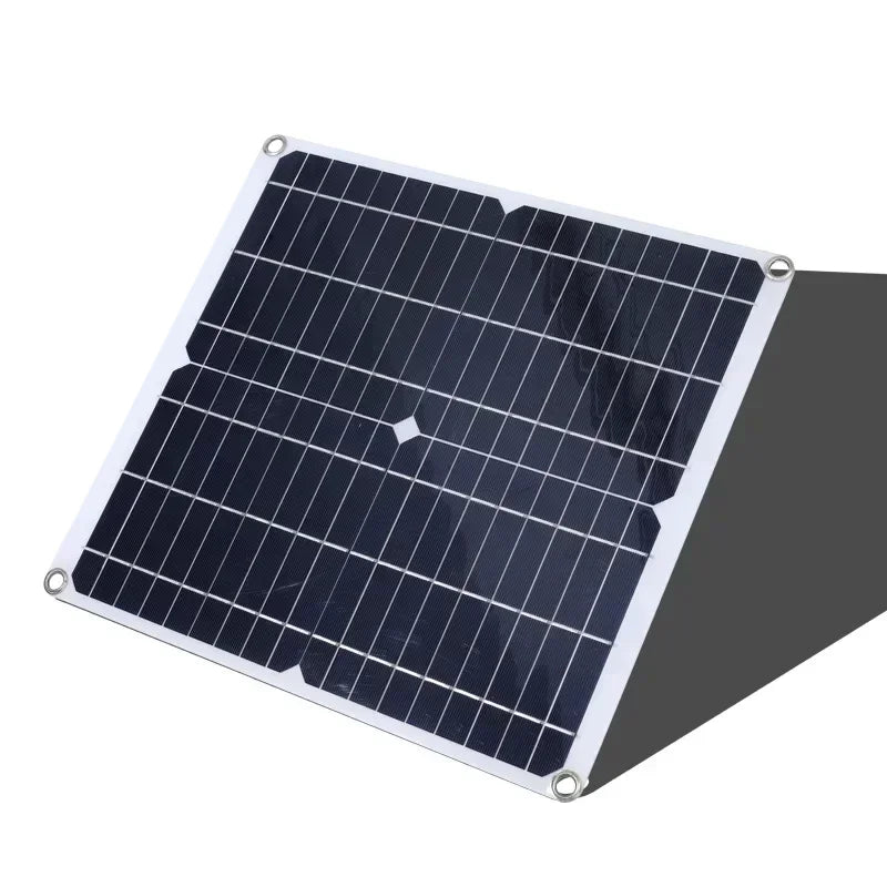 High Efficiency Outdoor Solar Panel Dual Exhaust Fan for Dog Warehouse RV Greenhouse Fan Air Pump Cooling Temperature