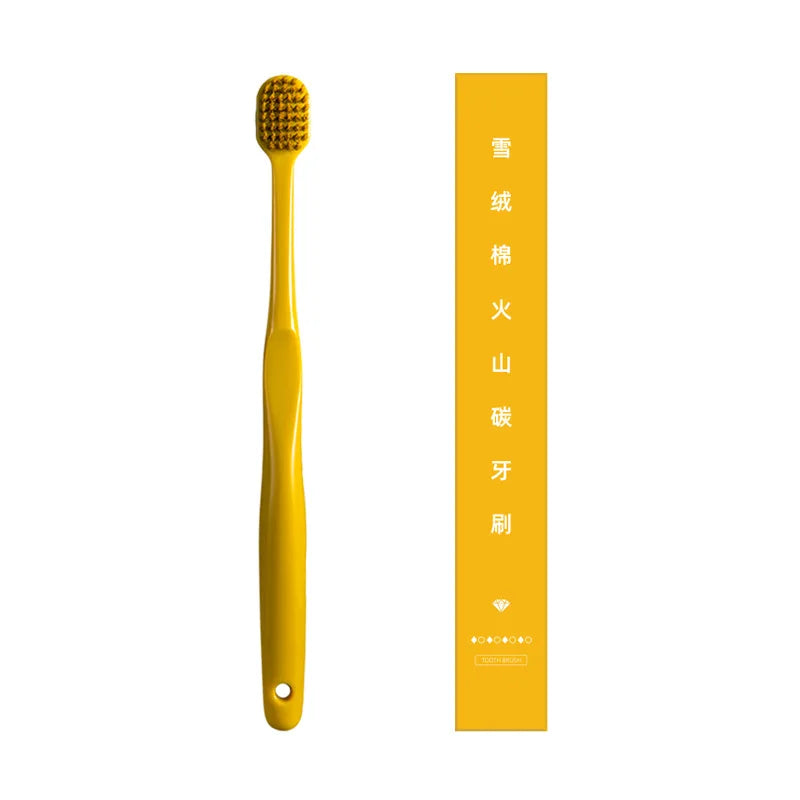 Four colors New Volcanic Charcoal Toothbrush Widen Soft Eco Friendly Portable Fiber bursh Premium Oral Hygiene Care Dropshipping