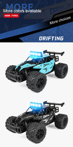 Oike RC Car 1:16 Model With LED Lights Radio Off-road Remote Control Climbing Vehicle Outdoor Cars Drift Race Toys Boys Gifts