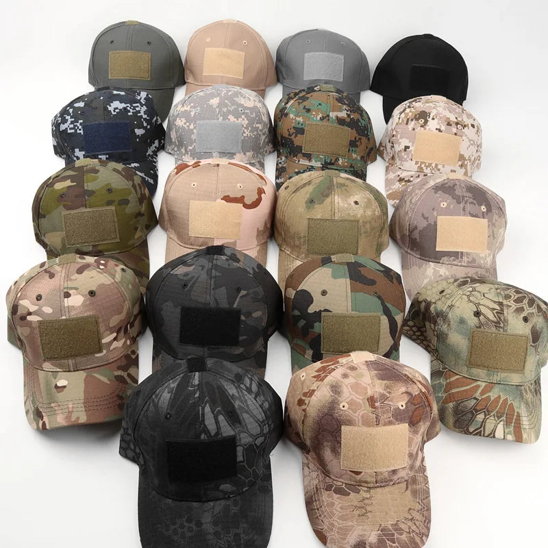 Men Camouflage Baseball Cap Camo Hat Camouflage Outdoor Sports Cap Camo Tactical Cap Hunting Fishing Hat For Men Women Image principale du produit