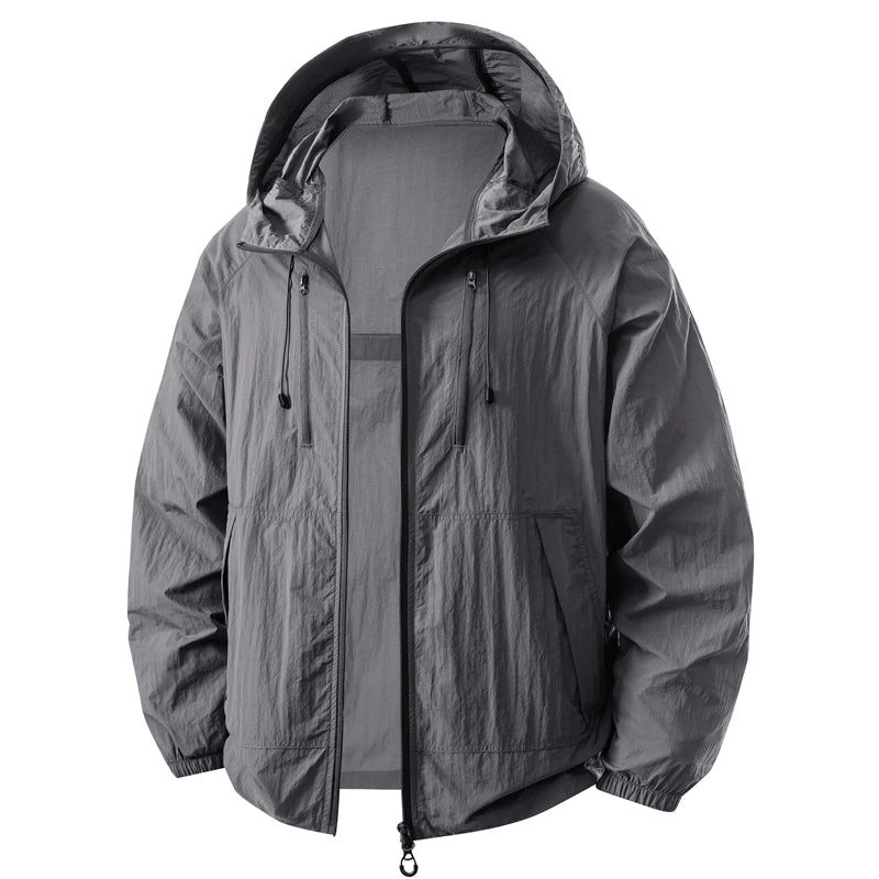 UPF 50+ Sun Protection Clothes Men Women Summer Quick-Drying Hooded Skin Jacket Anti-UV Lightweight Fishing Cycling Hiking Coats