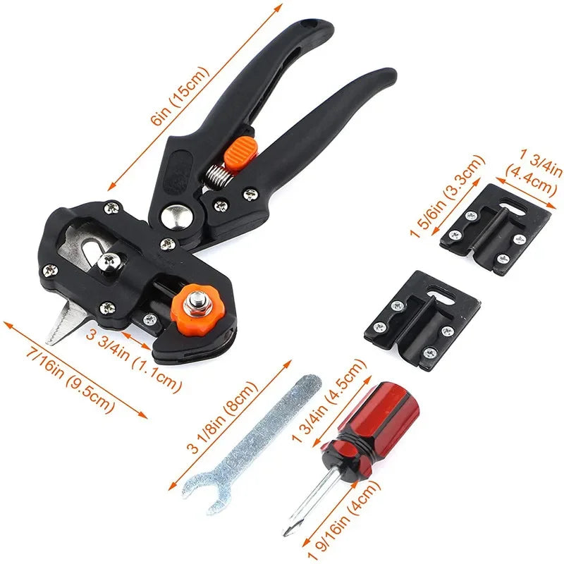 Multi-functional Garden Trimmer Pruning Seedlings Grafting Scissors Fruit Tree Grafting Machine Portable Gardening Tools