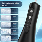 Sejoy Electric Water Flossers Oral Irrigator Rechargeable Portable Dental 5 Modes Water Tank Teeth 300ML Waterproof Cleaner