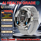 ECG High-end Health Smart Watch Men Blood pressure lipids bloodoxygen Body analysis Uric acid Health Tracker Smartwatch Men lady