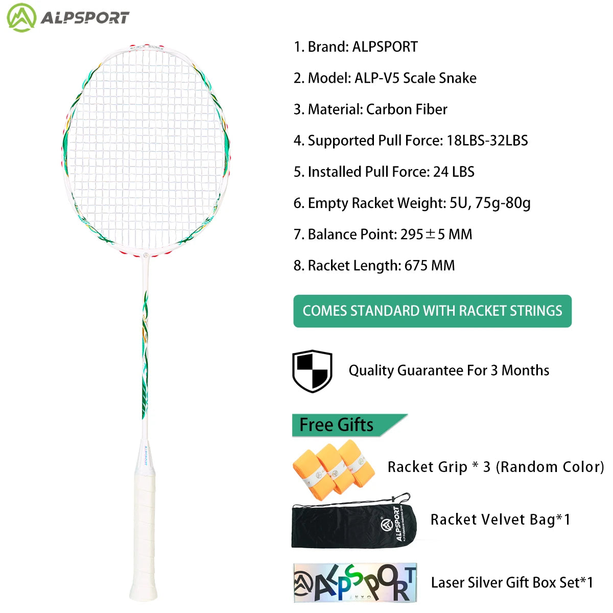 ALP ZJ2.0 Pro 4U 85g 100% Carbon Fiber + Titanium Alloy Badminton Racket Ultra-light Sports Equipment Racket Badminton Training