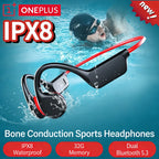 OnePlus Bone Conduction Headset Sport Headphone IPX8 Waterproof Bluetooth 5.4 Wireless Earphone Hands-free With Mic for Exercise