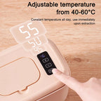 USB Baby Wet Wipe Warmer Electric Tissue Heater Cotton Towel Dispenser Digital Adjustable Temperature Thermostat Napkin Case EU