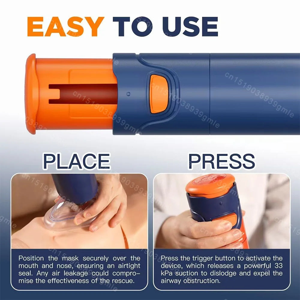 Auto CPR First Aid Choking Device Outdoor Home Choking Emergency Equipment Adults Children Breath Rescue Anti Suffocation Device