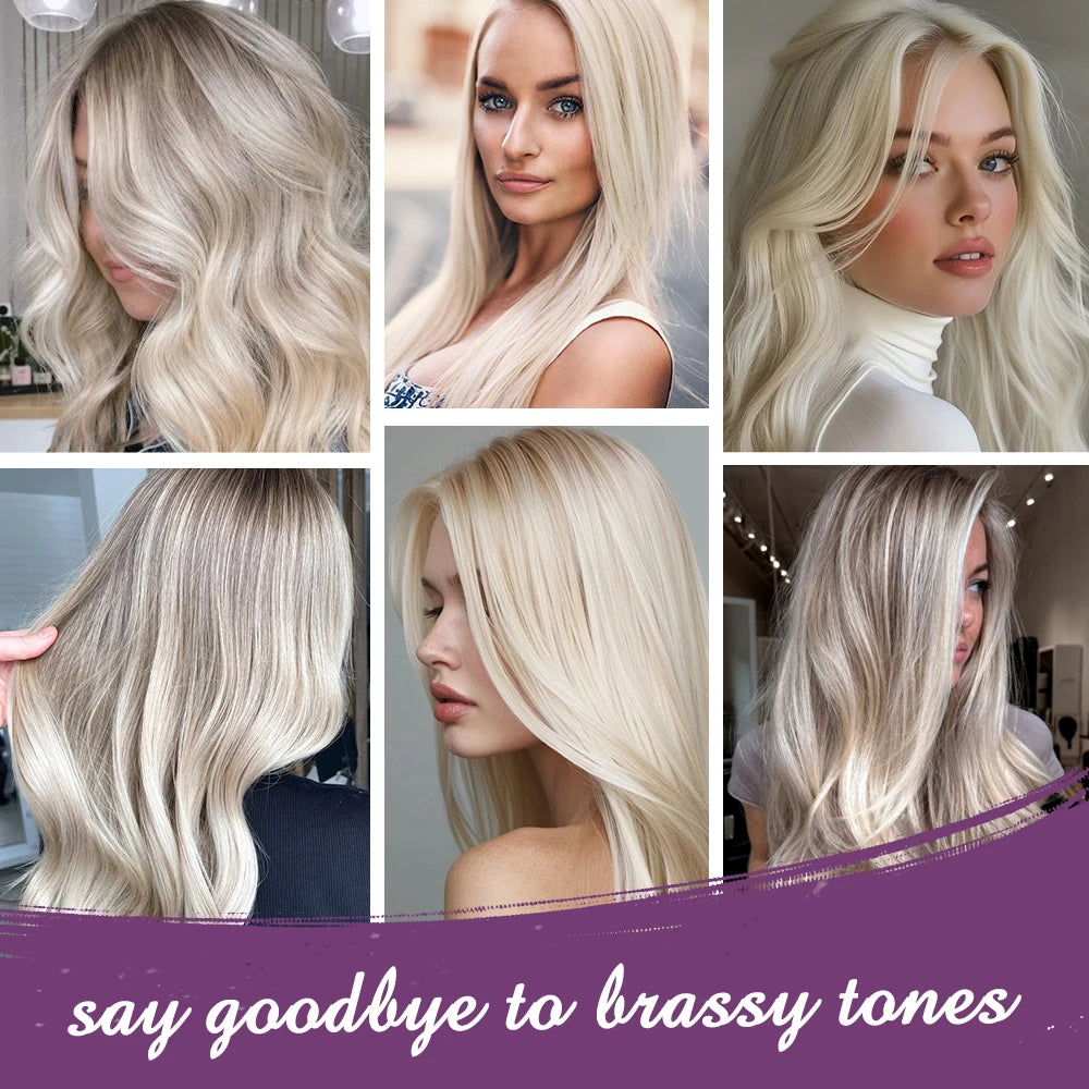 Karseell Purple Hair Mask 100ml/500ml Professional Neutralizes Brass Yellow Tones  For Blonde Silver Gray Highlighted Hair