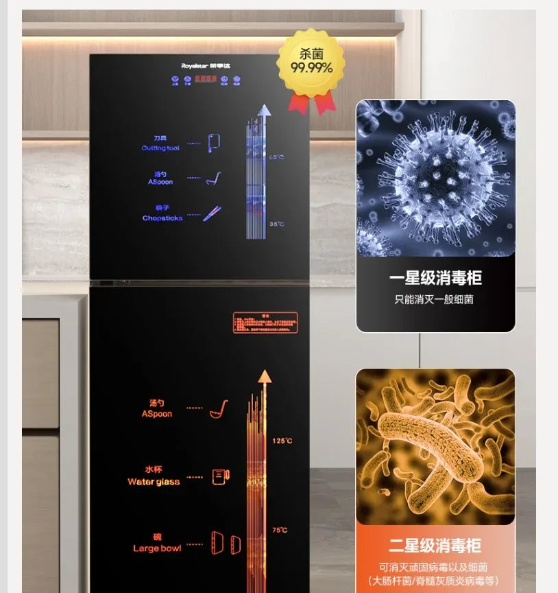 220V Royalstar Small Disinfection Cabinet Portable High Temperature Kitchen Commercial Household Desktop UV Sterilizer WAL Main image