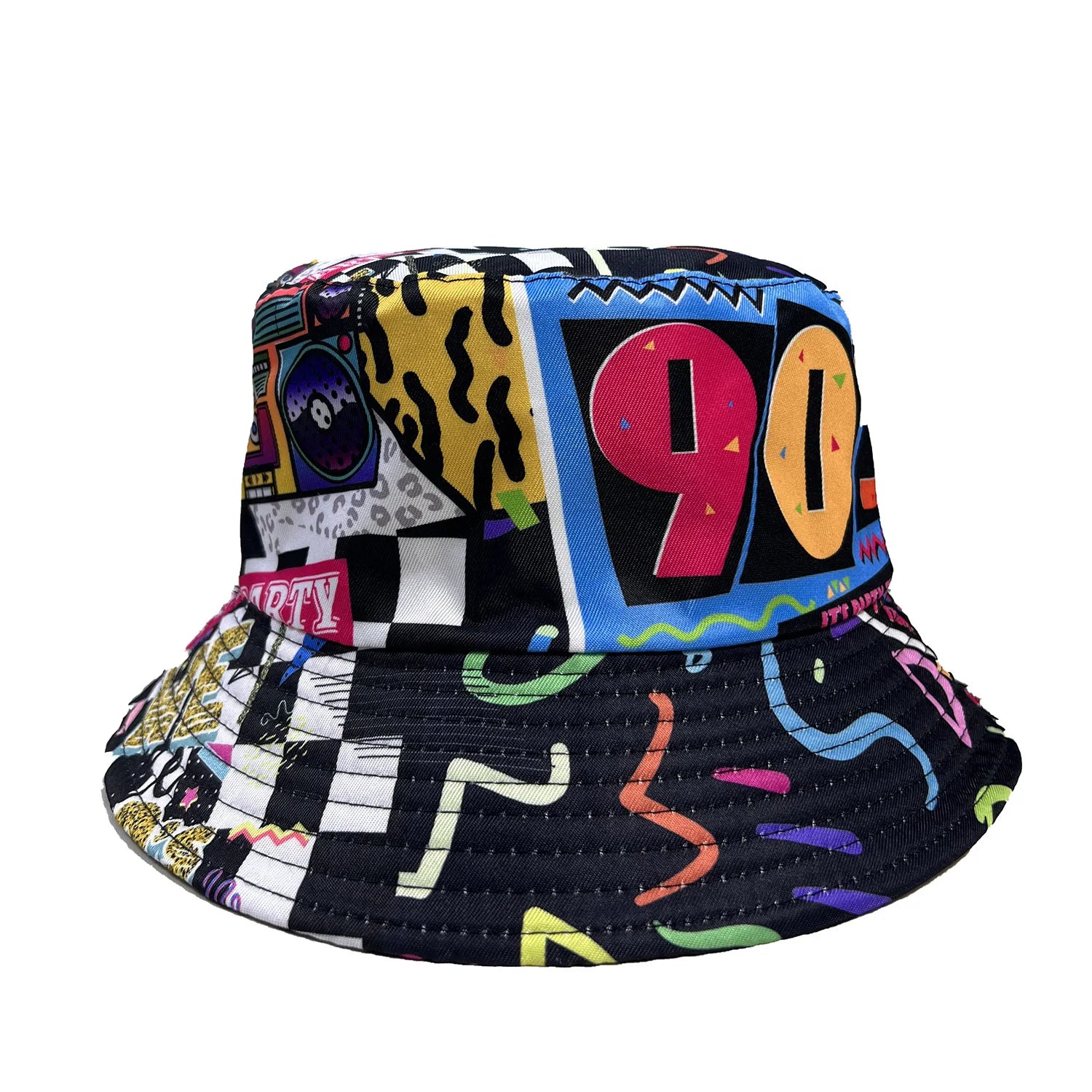Classic Popular Funny Novelty 80S 90S Double-sided wear fisherman hat Outdoor Leisure Sunscreen Sun Hat Men Women bucket hats