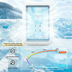 E-ACE 4L Car Refrigerator Mini Fridge Freezer Car & Home Use Portable Compressor Cooler Ice Box for Camping Summer Essential
