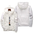 Customized Travel Team Zipper Jacket, Men's and Women's Hooded Unisex UV Resistant Waterproof Jacket, Outerwear, Spring, Summer,