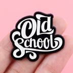 Retro 80s 90s Enamel Pins Vintage Cassette Tape Brooches Old School Lapel Pins for Backpacks Jewelry Gift For Friends