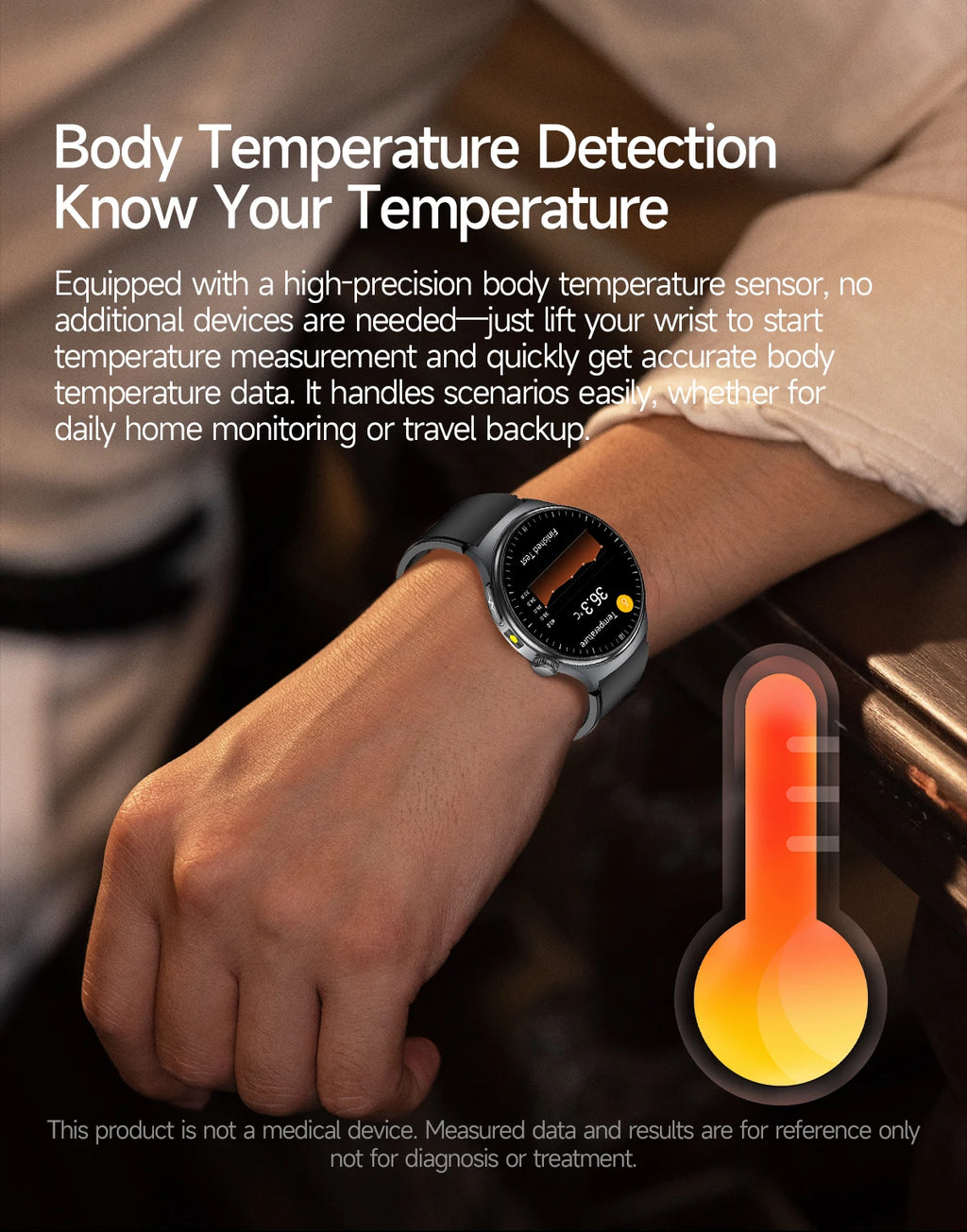 2026 New Micro Physical Examination Health SmartWatch Men ECG Uric Acid Lipids Blood Pressure BT Call Smartwatch For Android IOS