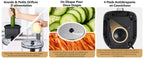 Food Processor, 11-in-1 Multifunctional Kitchen Machine with 2.5L Bowl & 1.5L Blender