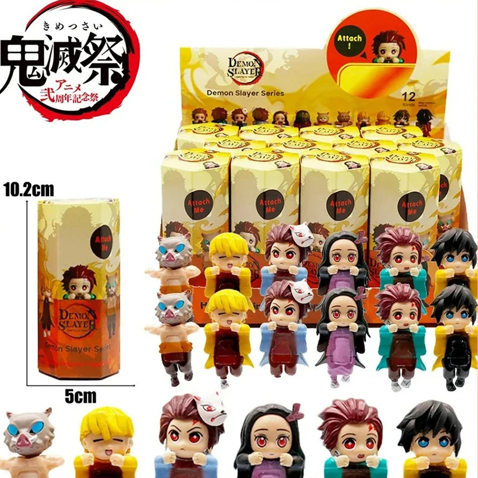 2025 Demon Slayer Hippers Blind Box Mini Action Figures Collectible Decoration Kids Toys Mystery Boxes Children Birthday Gifts