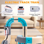 Kid Anti-Gravity Magnetic Attraction Track Train Changeable Magnetic Magic Rail Car Electric Train Building Toy for Kids Gifts