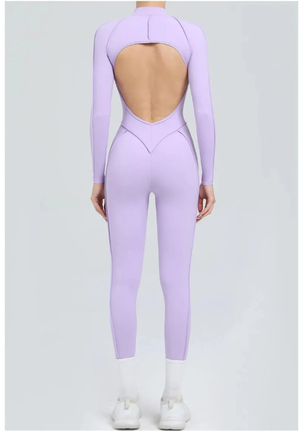 Women's Yoga Jumpsuit Hip Lift Sports Fitness Removable Padding Backless Zipper Leggings One-Piece Running Workout Gym Jumpsuit