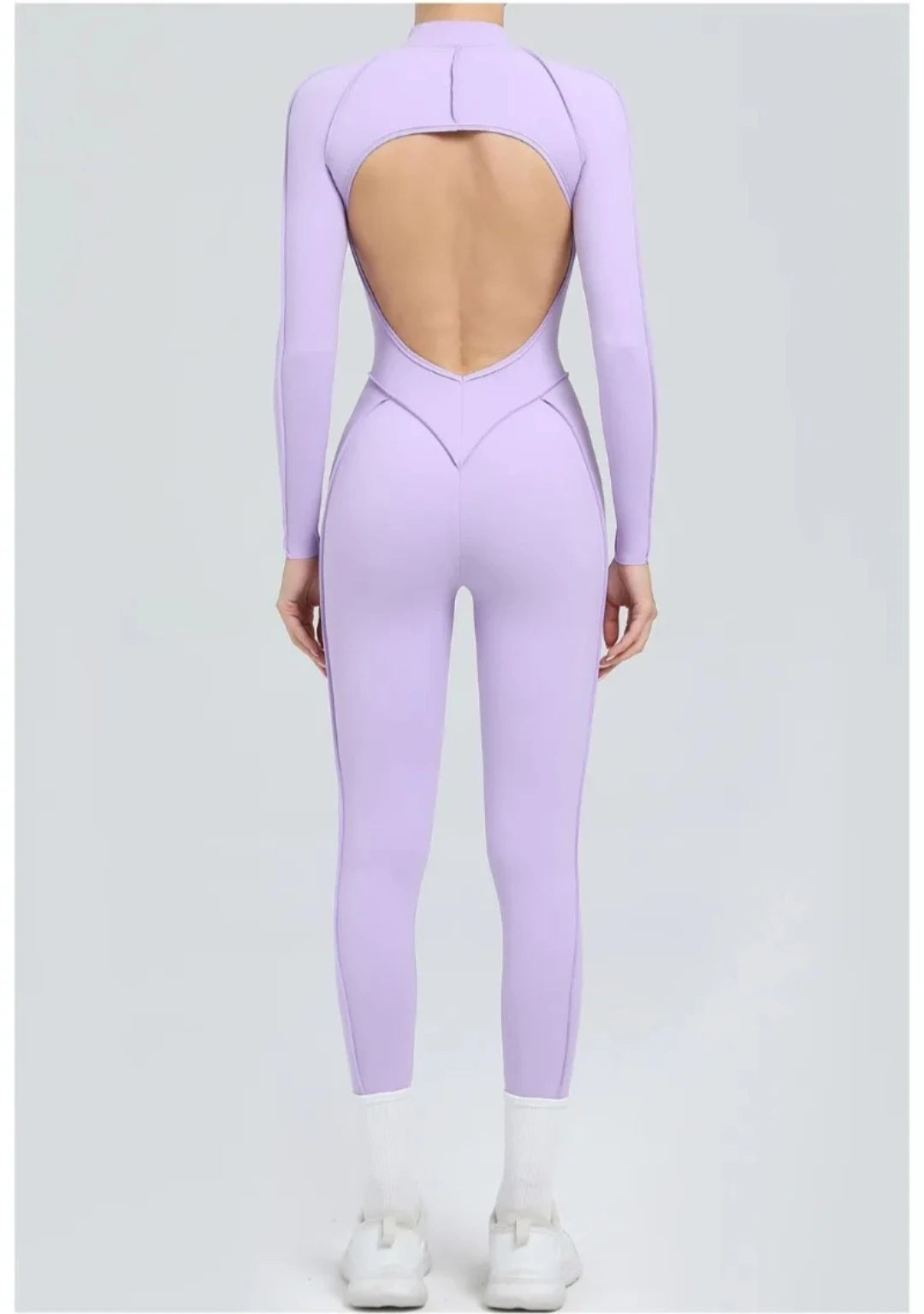 Women's Yoga Jumpsuit Hip Lift Sports Fitness Removable Padding Backless Zipper Leggings One-Piece Running Workout Gym Jumpsuit