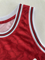 Mens Stripes Basketball Sports Jersey, Breathable Sleeveless Pattern Embroidery Sweatshirt Training Competition Sports Uniforms