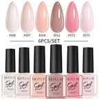 LILYCUTE Nail Gel Polish Set Pink Green Spring DIY Nail Art Design Long Lasting Soak Off UV Gel Manicure Painting Gel Vernis Kit