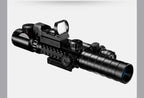 3-9X32 EG Scope 3 in 1 Combo Hunting Scope Red Green Illuminated with Holographic Reflex 4 Reticle Red Green Dot Sight Caza