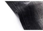 Street Fashion Men's Tight Black Grey Jeans Retro Elastic Slimming Split Style Jeans Men's Retro Designer Brand Jeans Hombre