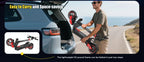 J15MAX Electric Scooter Adults 1600W Powerful Motor, 40-50 Max Range, Top 31 MPH, E Scooter W/Front/back Suspension for,10" Tire