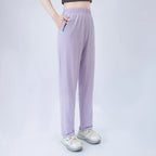 1/3 piece set summer women's letter printed pocket casual pants, comfortable plus size youth student sports running harem pants