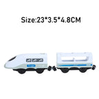 RC Electric Train Set Locomotive Magnetic Train Diecast Slot Toy Fit for Brand Wooden Railway Tracks Toys for Children Gifts