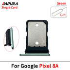 SIM Card Tray Holder For Google Pixel 8 8A 8 Pro Sim Single Card Tray Holder Adapter Chip Drawer Socket Accessories Parts