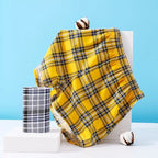 100%Cotton Fashion Boxer Shorts Men's Underwear Youth Breathable Comfortable Loose Underpants Classic Plaid Arrow Pants Homewear