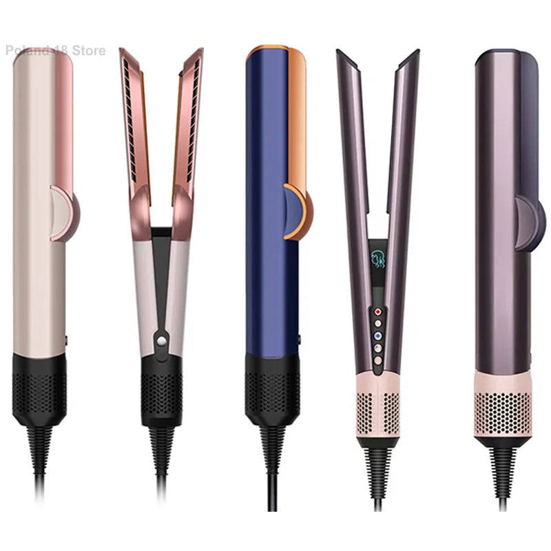Professional 2 In 1 Hot Air Flat Iron Hair Straightener Dryer With Negative Ions Smooth Frizz-Free Hair Styling Tool Main image