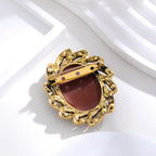 Vintage Victorian Design Queen's Cameo Brooch Pin, Antique Wedding Beauty Jewelry Gift, Elegant Style