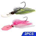 Spinner Bait 7g/9g/12g/14g/21g Fishing Lures Kit Set Pesca Chatter Weedless Metal Blade Rubber Jig Head Hook Wire Spinnerbait