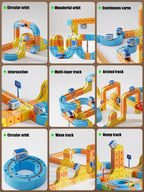 Magnetic Train Toy For Boys Track 1:64 Electric Rail DIY Magic Vehicle Model Toys Education 3 Years Children Gifts