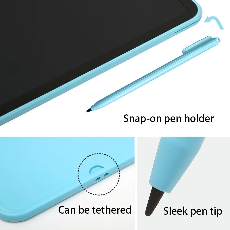 13/16 Inch LCD Drawing Tablet Writing Board Color Doodle Counting Practice Chalkboard Educational Toys For 3-12 Years Kids Gifts