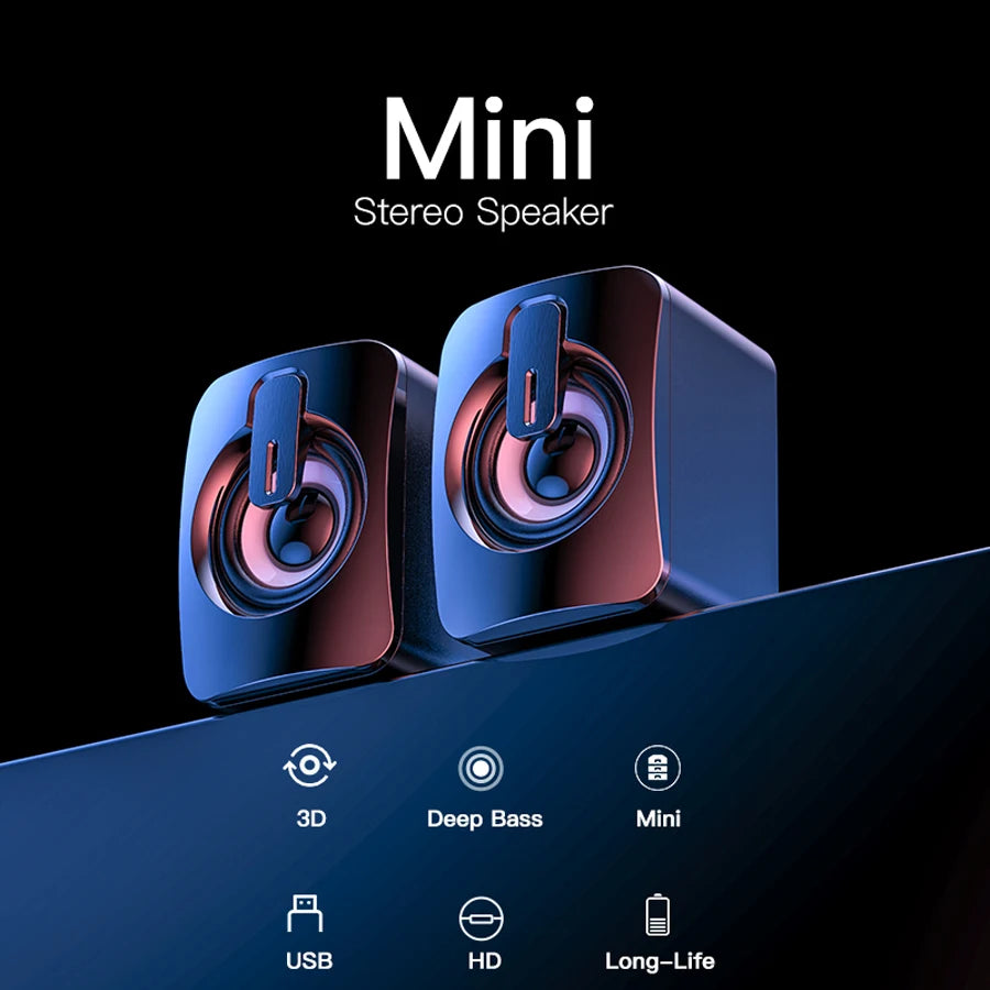 PC Speaker For Computer Laptop Notebook Desktop Caixa De Som Mini Sound Box Music Bocina Column Acoustics Coluna Audio System