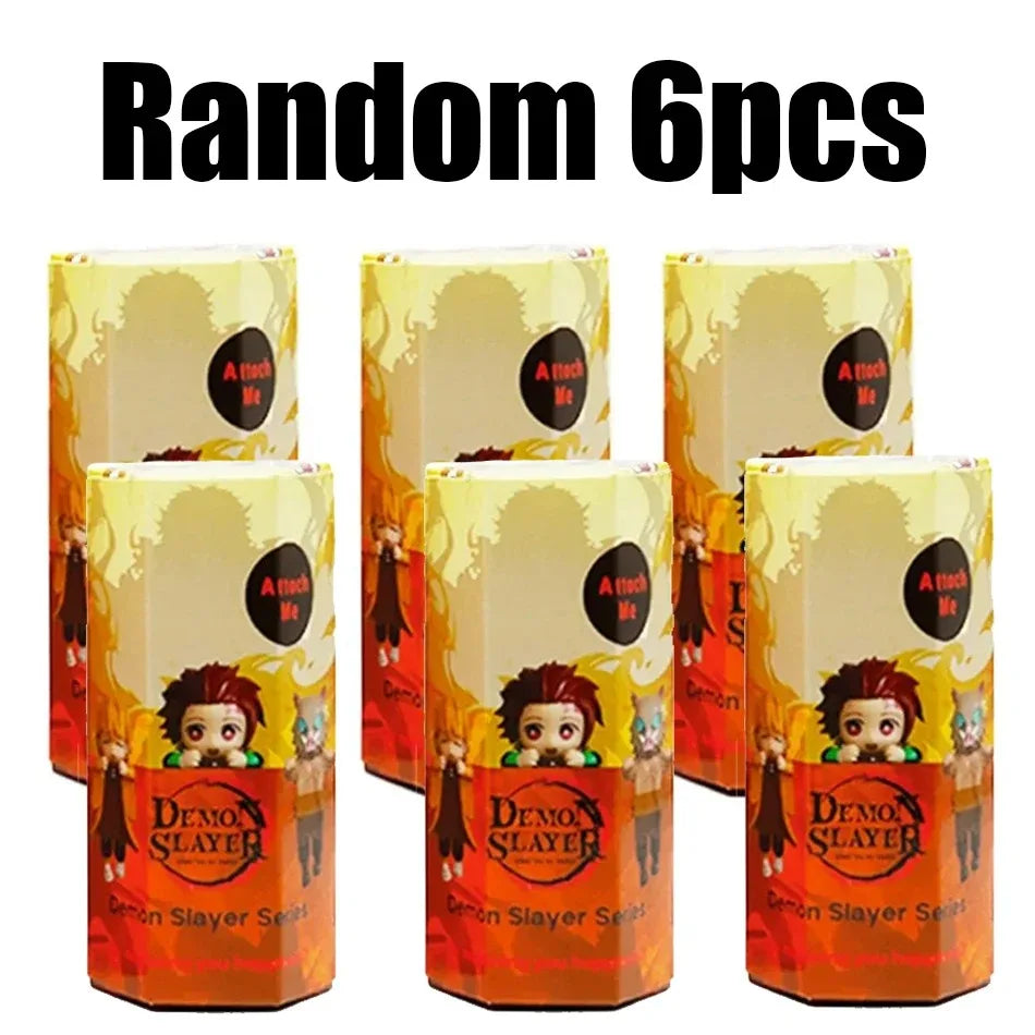 2025 Demon Slayer Hippers Blind Box Mini Action Figures Collectible Decoration Kids Toys Mystery Boxes Children Birthday Gifts