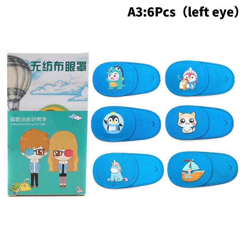 6pcs Children Health Care Kids Child Occlusion Medical Lazy Eye Patch Eyeshade For Kids Strabismus Treatment Vision Care Kit